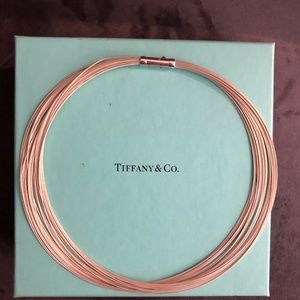 Tiffany silver multi chain necklace
